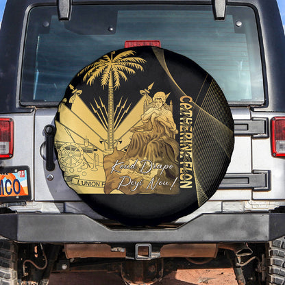 Catherine Flon Haiti Flag Day Spare Tire Cover National Heroine Koud Drapo Peyi Nou
