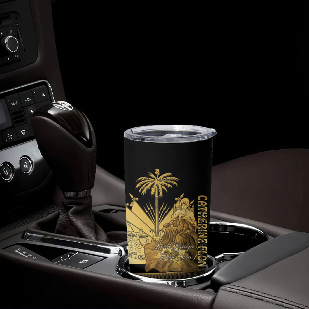 Catherine Flon Haiti Flag Day Tumbler Cup National Heroine Koud Drapo Peyi Nou
