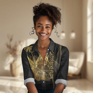 Catherine Flon Haiti Flag Day Women Casual Shirt National Heroine Koud Drapo Peyi Nou