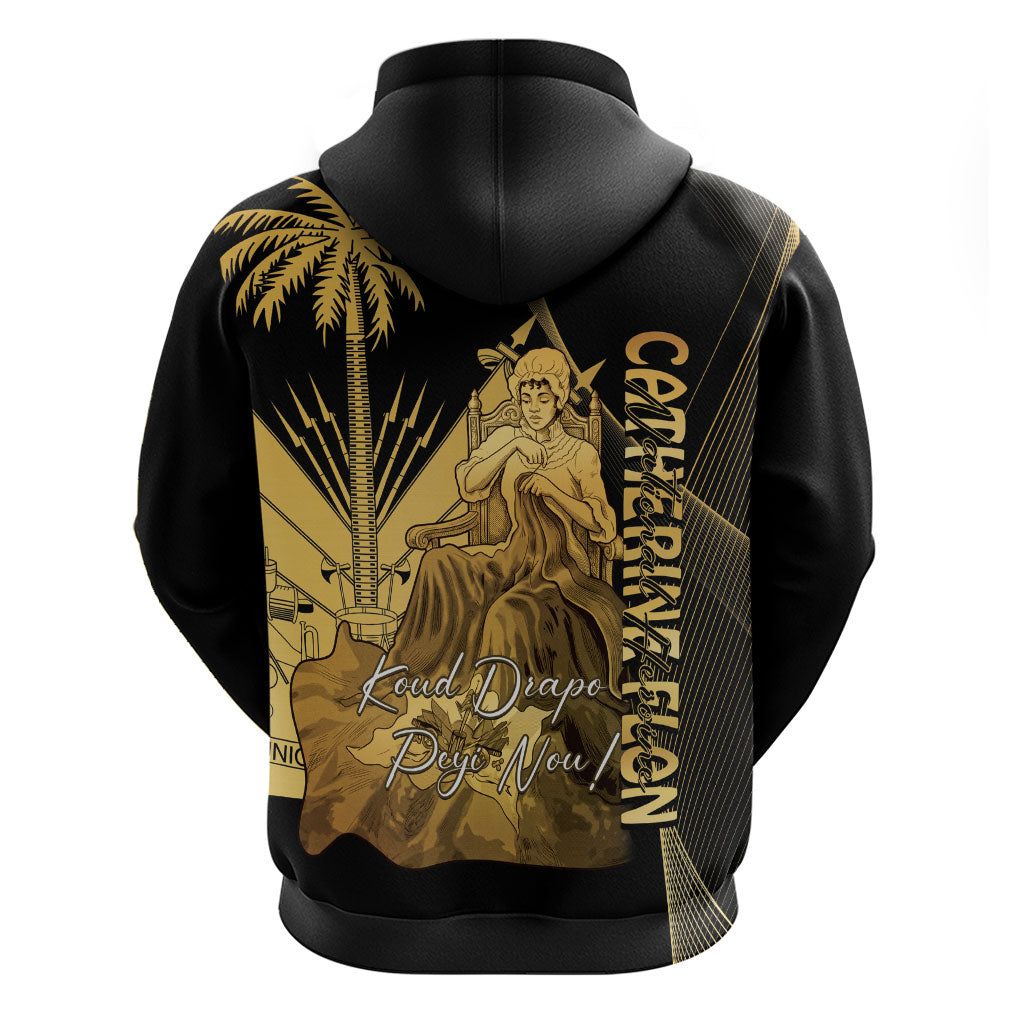 Catherine Flon Haiti Flag Day Zip Hoodie National Heroine Koud Drapo Peyi Nou