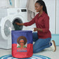 Haiti Flag Day Laundry Basket Haitian Women Proud Flag Wave Style