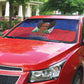 Haiti Flag Day Auto Sun Shade Haitian Women Proud Flag Wave Style