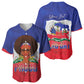 Personalized Haiti Flag Day Baseball Jersey Haitian Women Proud Flag Wave Style