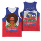 Personalized Haiti Flag Day Basketball Jersey Haitian Women Proud Flag Wave Style