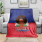 Haiti Flag Day Blanket Haitian Women Proud Flag Wave Style