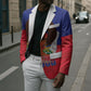 Personalized Haiti Flag Day Blazer Haitian Women Proud Flag Wave Style