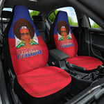 Haiti Flag Day Car Seat Cover Haitian Women Proud Flag Wave Style