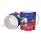 Personalized Haiti Flag Day Ceramic Mug Haitian Women Proud Flag Wave Style