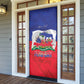 Personalized Haiti Flag Day Door Cover Haitian Women Proud Flag Wave Style