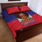 Haiti Flag Day Quilt Bed Set Haitian Women Proud Flag Wave Style