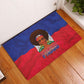 Haiti Flag Day Rubber Doormat Haitian Women Proud Flag Wave Style