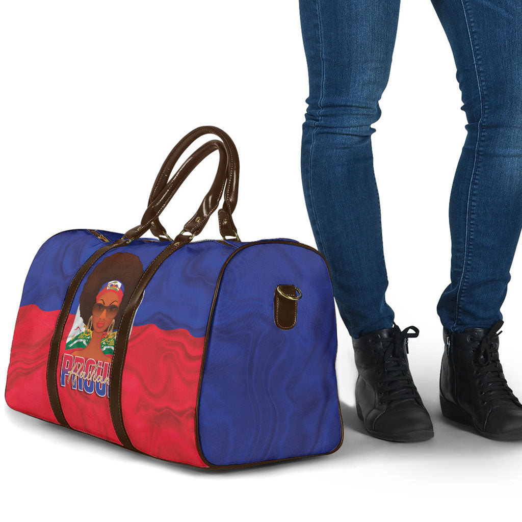 Haiti Flag Day Travel Bag Haitian Women Proud Flag Wave Style