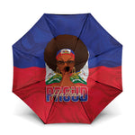 Haiti Flag Day Umbrella Haitian Women Proud Flag Wave Style