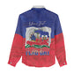 Personalized Haiti Flag Day Women Casual Shirt Haitian Women Proud Flag Wave Style