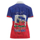 Personalized Haiti Flag Day Women Polo Shirt Haitian Women Proud Flag Wave Style