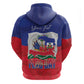 Personalized Haiti Flag Day Zip Hoodie Haitian Women Proud Flag Wave Style