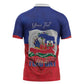 Personalized Haiti Flag Day Zipper Polo Shirt Haitian Women Proud Flag Wave Style