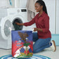 Haiti Flag Day Laundry Basket Haitian Blood American Heart Eagle With Flag