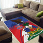 Haiti Flag Day Area Rug Haitian Blood American Heart Eagle With Flag