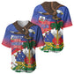 Haiti Flag Day Baseball Jersey Haitian Blood American Heart Eagle With Flag