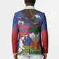 Haiti Flag Day Blazer Haitian Blood American Heart Eagle With Flag