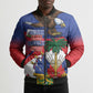 Haiti Flag Day Bomber Puffer Jacket Haitian Blood American Heart Eagle With Flag