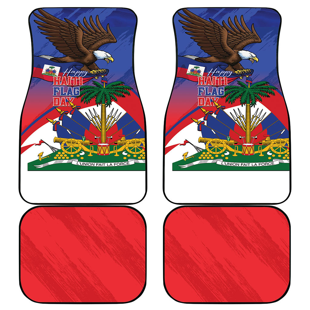 Haiti Flag Day Car Mats Haitian Blood American Heart Eagle With Flag