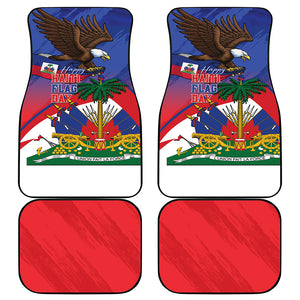 Haiti Flag Day Car Mats Haitian Blood American Heart Eagle With Flag