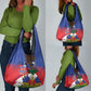 Haiti Flag Day Grocery Bag Haitian Blood American Heart Eagle With Flag