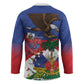 Haiti Flag Day Hockey Jersey Haitian Blood American Heart Eagle With Flag