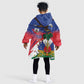 Haiti Flag Day Kid Wearable Blanket Hoodie Haitian Blood American Heart Eagle With Flag