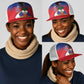 Haiti Flag Day Mesh Trucker Cap Haitian Blood American Heart Eagle With Flag