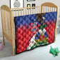 Haiti Flag Day Quilt Haitian Blood American Heart Eagle With Flag