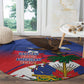 Haiti Flag Day Round Carpet Haitian Blood American Heart Eagle With Flag