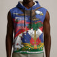 Haiti Flag Day Sleeveless Hoodie Haitian Blood American Heart Eagle With Flag