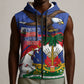 Haiti Flag Day Sleeveless Zip Hoodie Haitian Blood American Heart Eagle With Flag