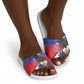 Haiti Flag Day Slide Sandals Haitian Blood American Heart Eagle With Flag