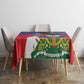 Haiti Flag Day Tablecloth Haitian Blood American Heart Eagle With Flag