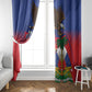 Haiti Flag Day Window Curtain Haitian Blood American Heart Eagle With Flag