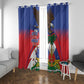 Haiti Flag Day Window Curtain Haitian Blood American Heart Eagle With Flag
