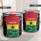 Ghana Football Custom Laundry Basket Go Black Queens Kente Pattern
