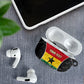 Ghana Football Custom AirPods Case Go Black Queens Kente Pattern