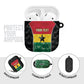 Ghana Football Custom AirPods Case Go Black Queens Kente Pattern
