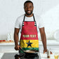 Ghana Football Custom Apron Go Black Queens Kente Pattern