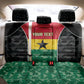 Ghana Football Custom Back Car Seat Cover Go Black Queens Kente Pattern