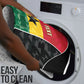 Ghana Football Custom Bathroom Set Go Black Queens Kente Pattern