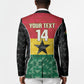 Ghana Football Custom Blazer Go Black Queens Kente Pattern