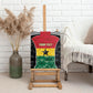 Ghana Football Custom Canvas Wall Art Go Black Queens Kente Pattern