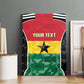 Ghana Football Custom Canvas Wall Art Go Black Queens Kente Pattern