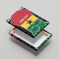 Ghana Football Custom Canvas Wall Art Go Black Queens Kente Pattern
